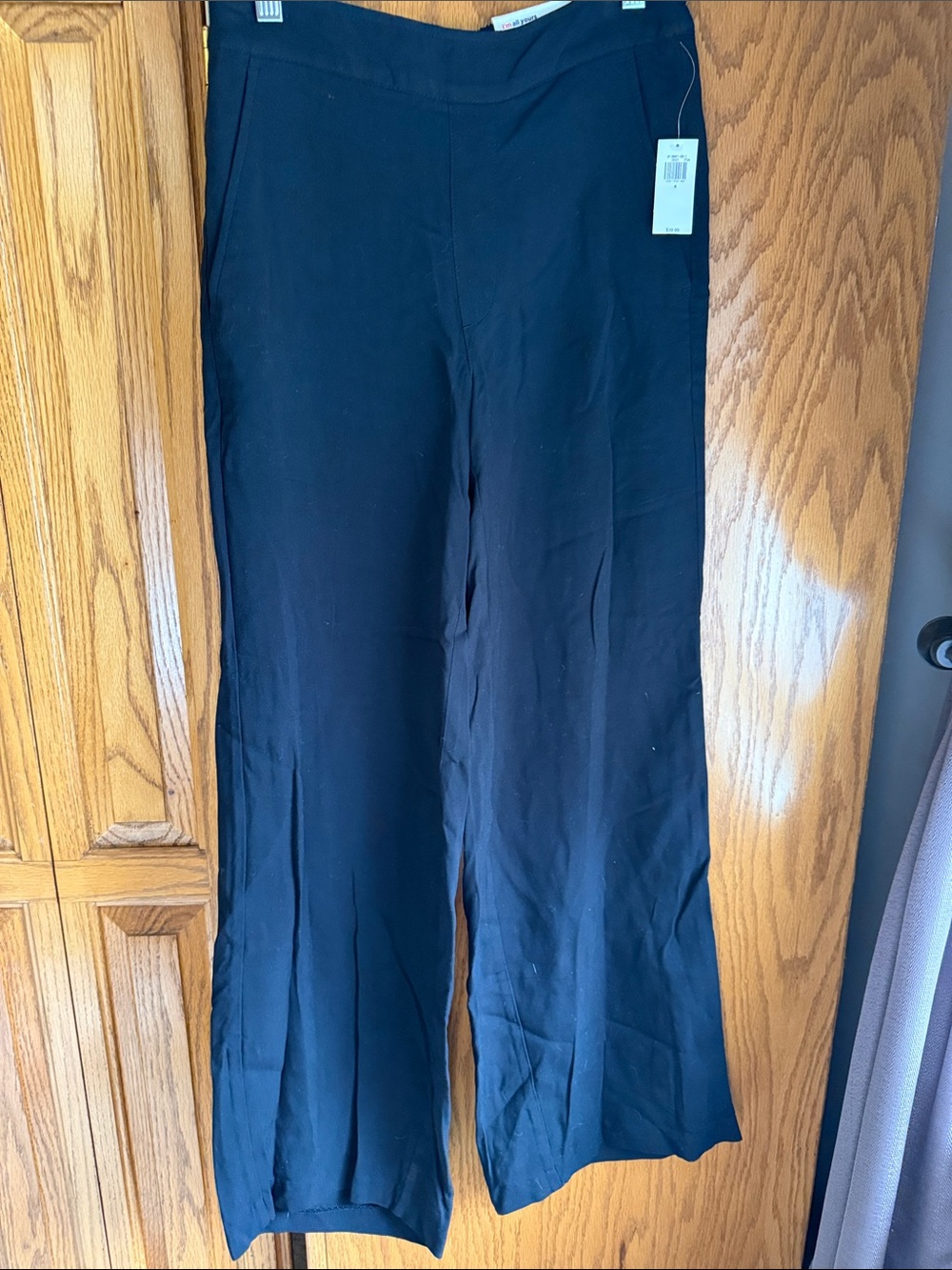 Old Navy Black Wide-Leg Dress Pants